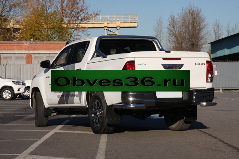 Toyota Hilux / Защита заднего бампера / Защита задняя ТСС уголки d76 от 2015 года Toyota Hilux / Защита заднего бампера / Защита задняя ТСС уголки d76 от 2015 года