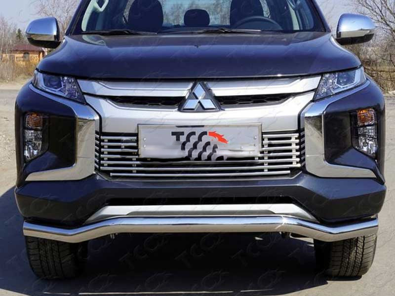 Mitsubishi L200 / Защита переднего бампера / Защита переднего бампера MITL20019-40 на Mitsubishi L200 с 2019 года