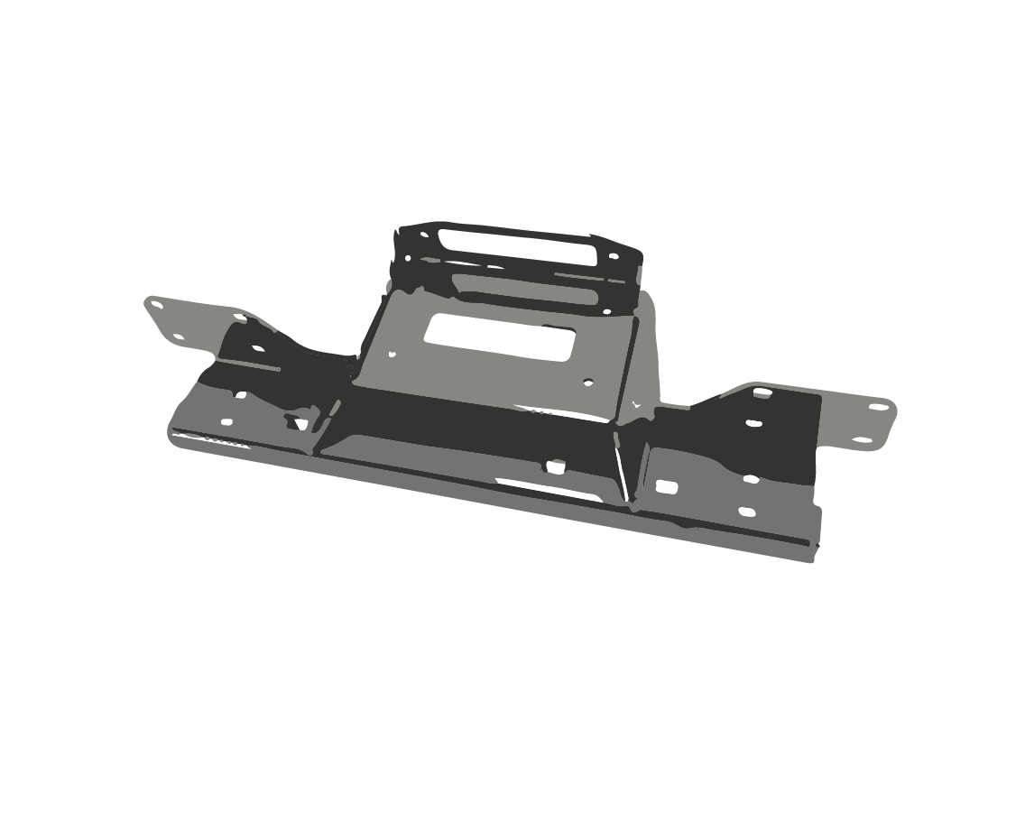 Площадка под лебедку в штатный бампер