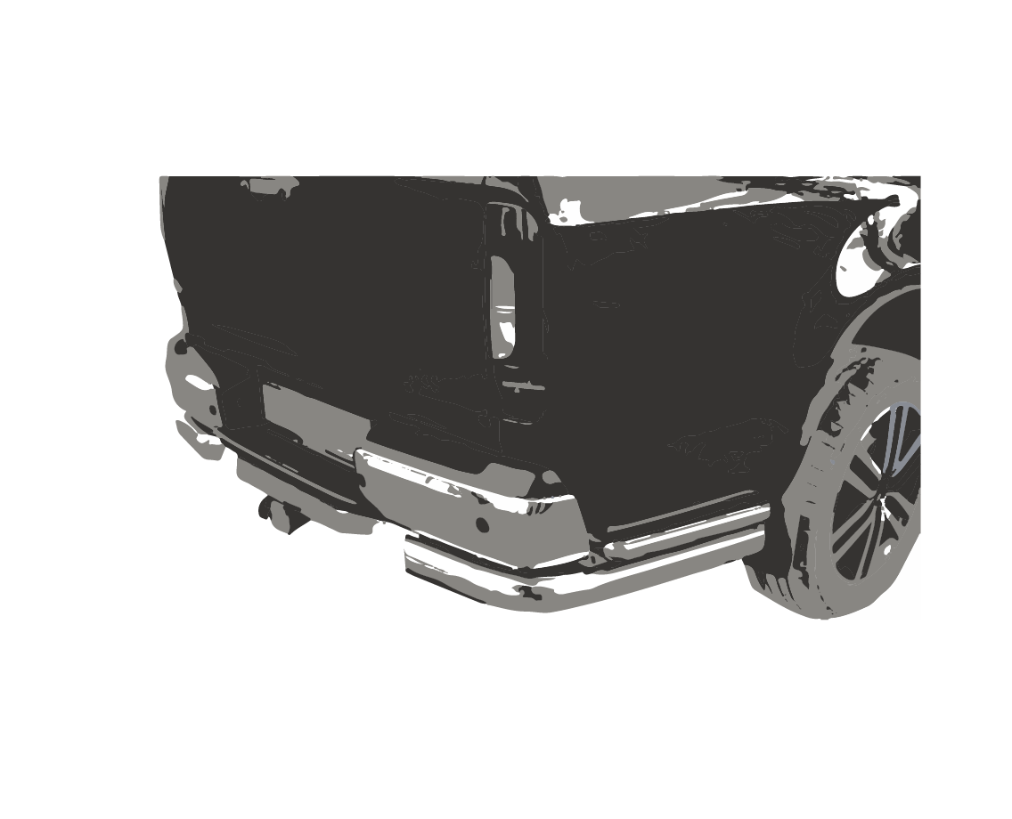 Защита заднего бампера