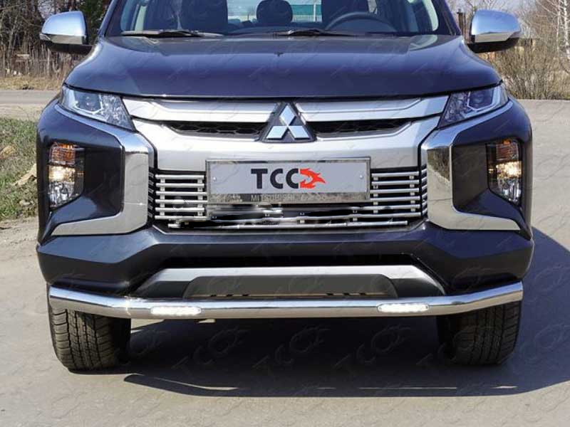 Mitsubishi L200 / Защита переднего бампера / Защита переднего бампера MITL20019-39 на Mitsubishi L200 с 2019 года Mitsubishi L200 / Защита переднего бампера / Защита переднего бампера MITL20019-39 на Mitsubishi L200 с 2019 года