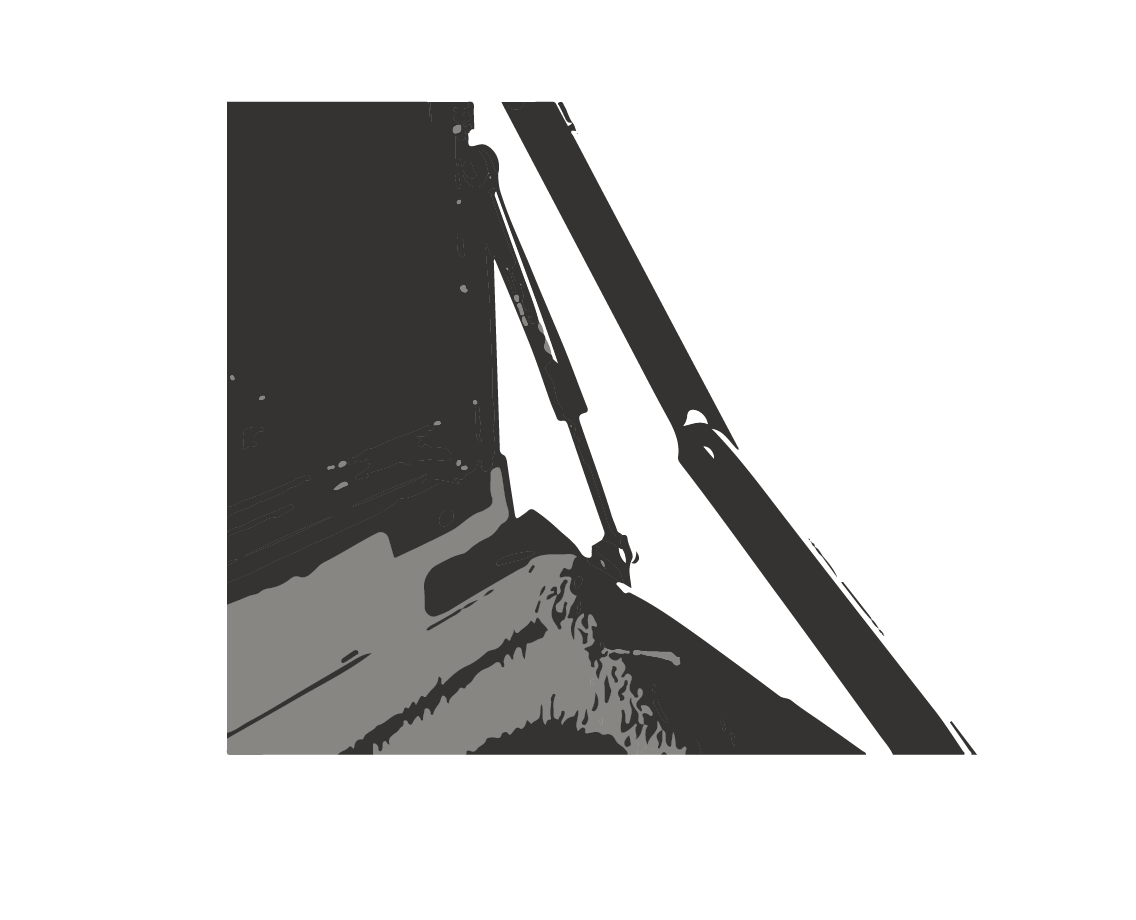 Механизм плавного открывания заднего борта