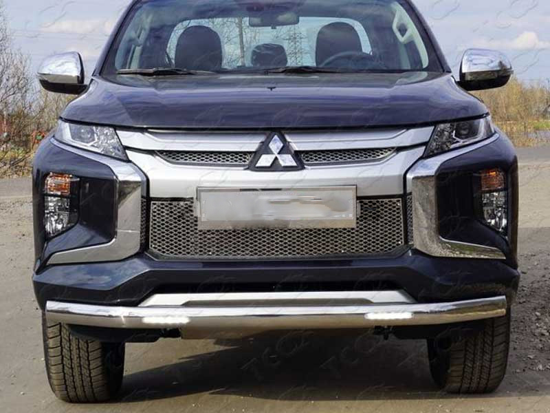 Mitsubishi L200 / Защита переднего бампера / Защита переднего бампера MITL20019-42 на Mitsubishi L200 с 2019 года