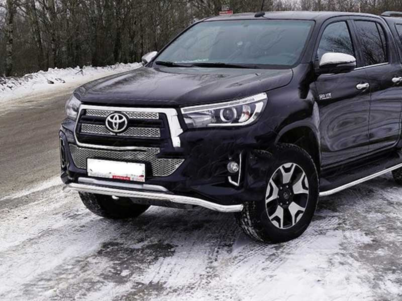 Toyota Hilux / Защита переднего бампера / Защита передняя Toyhiluxexc 18-04