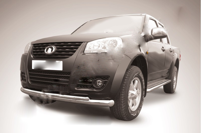 Great Wall / Great Wall Wingl / Защиты переднего бампера / Защита переднего бампера d76 радиусная