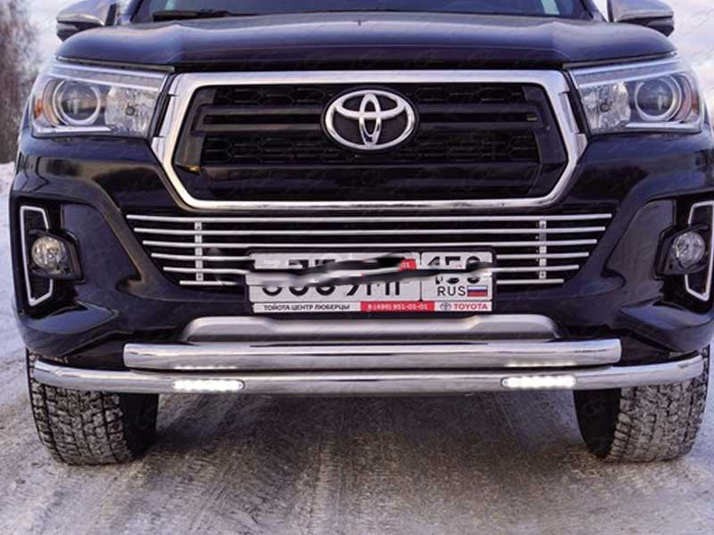 Toyota Hilux / Защита переднего бампера / Защита передняя Toyhiluxexc 18-08