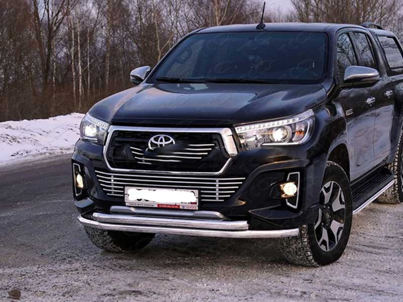 Toyota Hilux / Защита переднего бампера / Защита передняя Toyhiluxexc 18-07