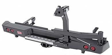 Toyota Hilux / Бампер задний / Бампер задний DDR с фаркопом, креплением запасного колеса и фонарями Toyota Hilux / Бампер задний / Бампер задний DDR с фаркопом, креплением запасного колеса и фонарями