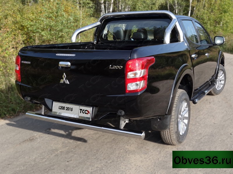 Mitsubishi L200 / Защита заднего бампера / Защита заднего бампера ТСС "Centeral" от 2015 года. Mitsubishi L200 / Защита заднего бампера / Защита заднего бампера ТСС "Centeral" от 2015 года.