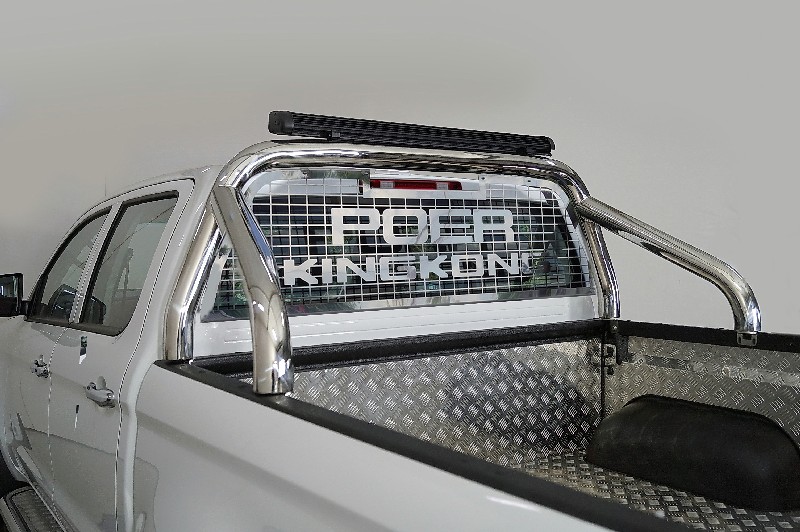 Great Wall / Great Wall Poer King Kong / Защитные дуги в кузов / Защитная дуга в кузов и сетка заднего стекла 76,1 мм со светодиодной фарой Great Wall / Great Wall Poer King Kong / Защитные дуги в кузов / Защитная дуга в кузов и сетка заднего стекла 76,1 мм со светодиодной фарой