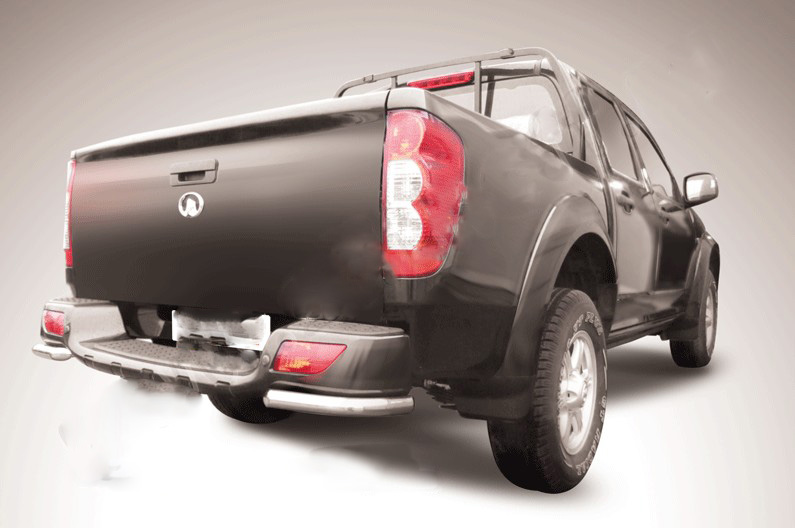 Great Wall / Great Wall Wingl / Защиты заднего бампера / Уголки d42 из нержавеющей стали