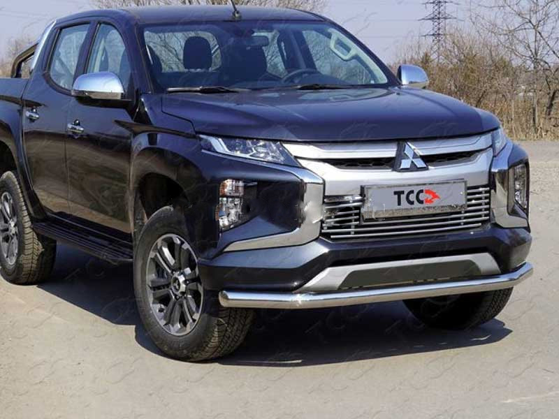 Mitsubishi L200 / Защита переднего бампера / Защита переднего бампера MITL20019-41 на Mitsubishi L200 с 2019 года Mitsubishi L200 / Защита переднего бампера / Защита переднего бампера MITL20019-41 на Mitsubishi L200 с 2019 года