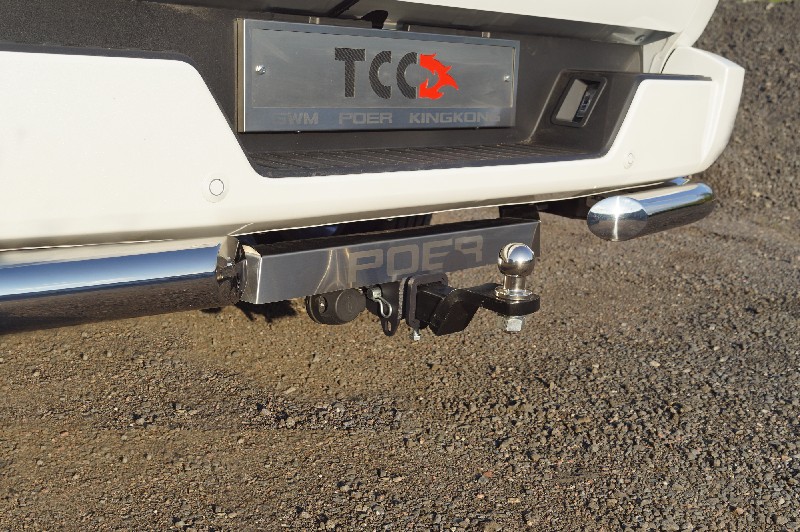 Great Wall / Great Wall Poer King Kong / Фаркопы / Фаркоп TCU00361 (оцинкованный, надпись POER шар E)