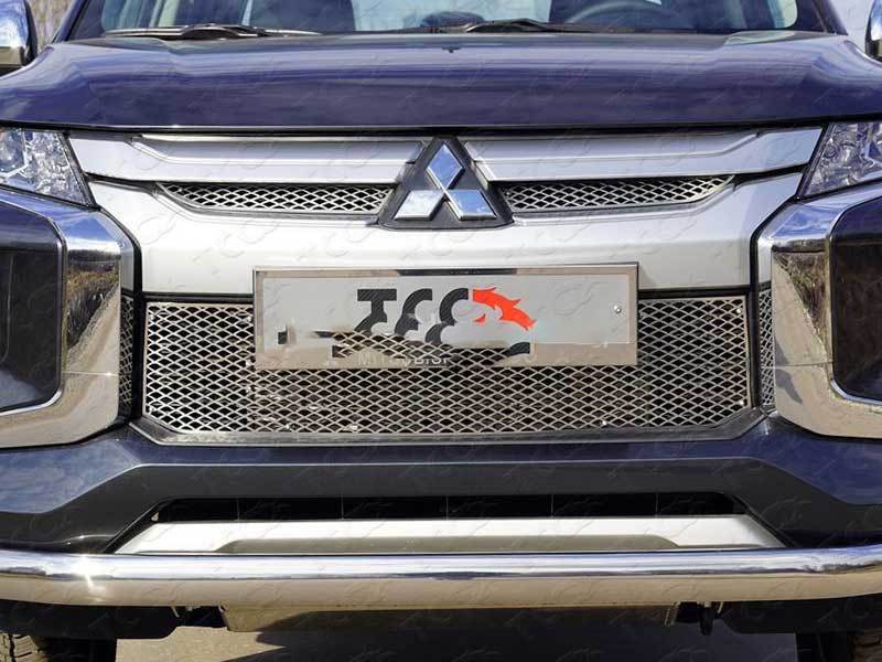 Mitsubishi L200 / Защитная решетка (сетка) радиатора / Решётка радиатора MITL20019-03 "TCC"