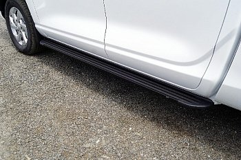 Changan Hunter / Пороги / Пороги алюминиевые Slim Line Black 1920 мм