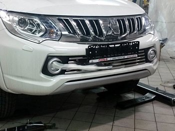 Mitsubishi L200 / Защитная решетка (сетка) радиатора / Решетка радиатора MIL2.27.1955 "Can Otomotiv"