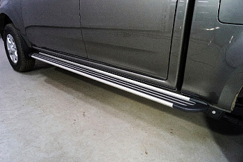 Great Wall / Great Wall Wingl / Пороги / Пороги алюминиевые Slim Line Silver 2220 мм