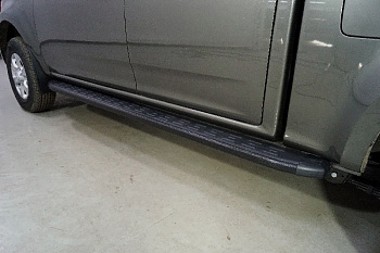 Great Wall / Great Wall Wingl / Пороги / Пороги алюминиевые с пластиковой накладкой (карбон черные) 2220 мм