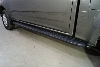 Great Wall / Great Wall Wingl / Пороги / Пороги алюминиевые с пластиковой накладкой (карбон черные) 2220 мм