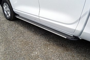 Great Wall / Great Wall Poer King Kong / Пороги / Пороги алюминиевые Slim Line Silver 2020 мм