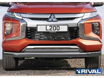 Mitsubishi L200 / Защита переднего бампера / Защита переднего бампера R.4016.003 с 2019 года