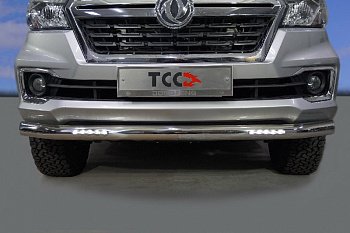 Dongfeng Rich 6 (DF6) / Защита переднего бампера / Защита передняя нижняя (с ДХО) 76,1 мм